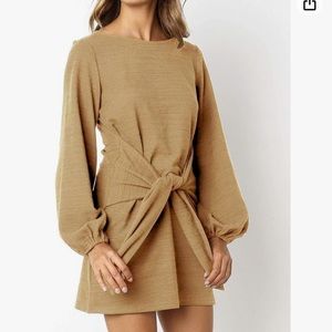 Women’s Dress with front Decorative Tie